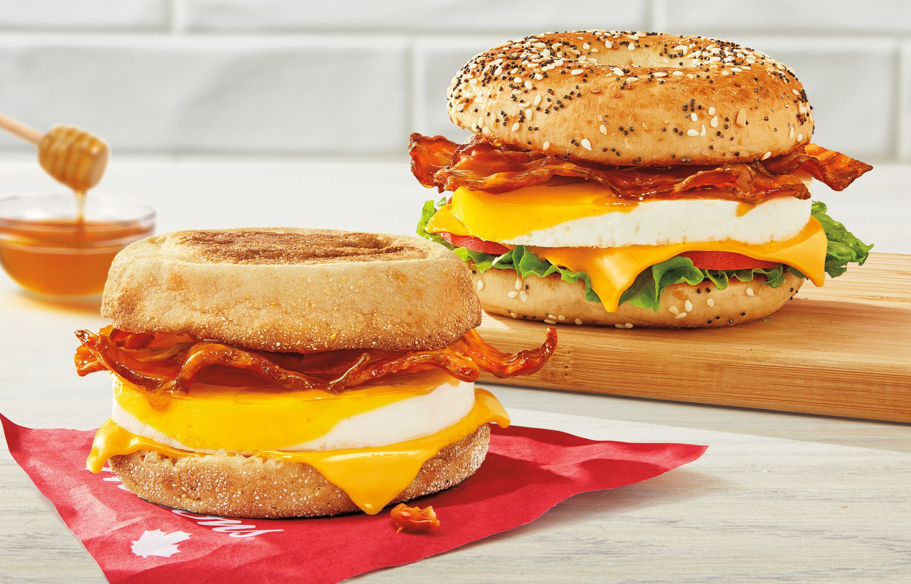 tim hortons Hot Breakfast Sandwiches